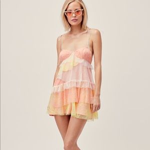 FOR LOVE AND LEMONS SORBET DRESS